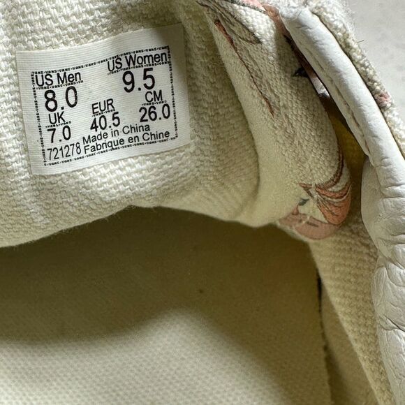 VANS Old Skool Low Authentic California Floral, Hawaiian (Beige) Womens 8 Shoes - Picture 8 of 8